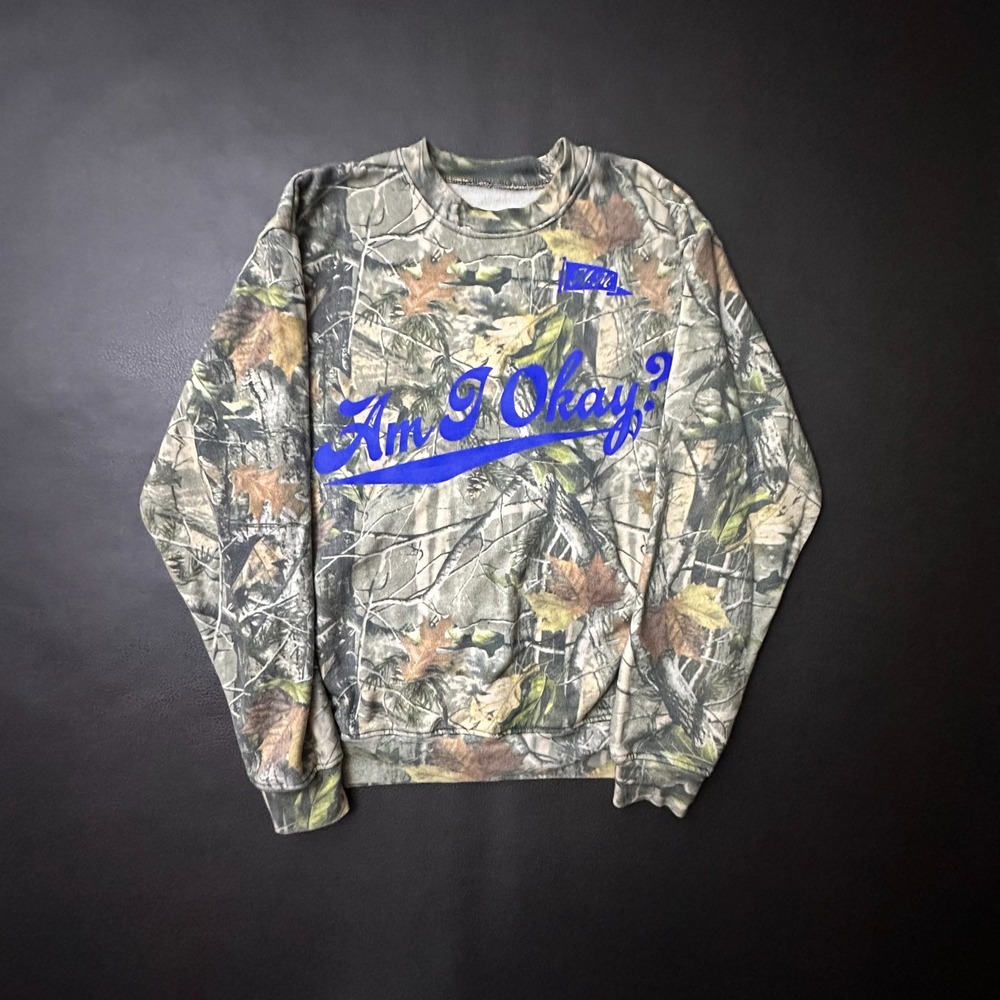 Megan Moroney Sweatshirt Adult Medium Camo Am I Okay? Oversized Official Merch